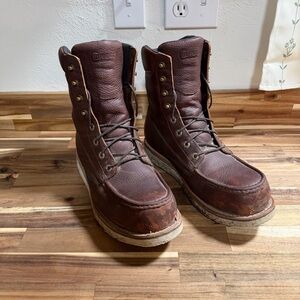 Chippewa Brown Moc Toe Leather Work Boots